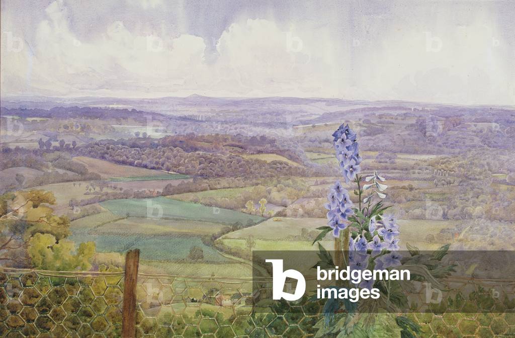 The Weald of Kent from the garden at Ide Hill Vicarage, 1909 (w/c)