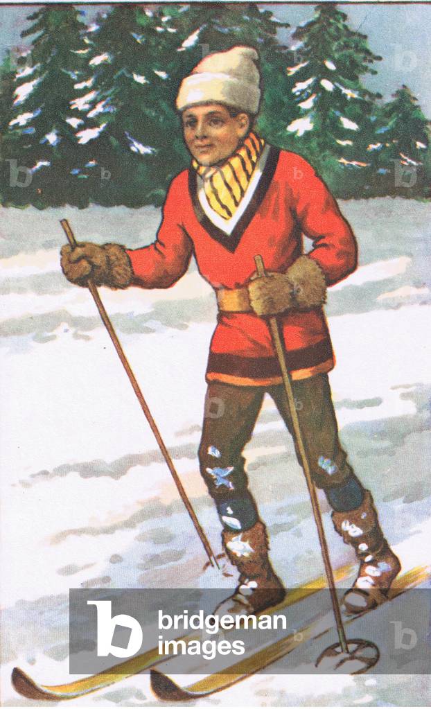 Canadian boy, from MacMillan school posters, c.1950-60s (colour litho)