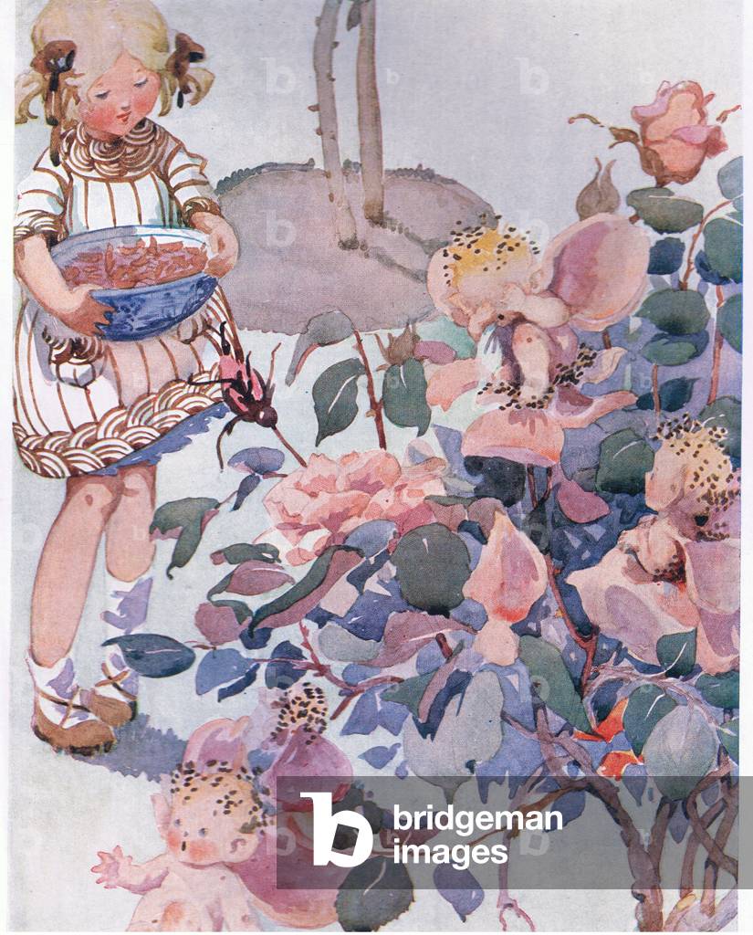 Rose leaves, from The Big Book for Children (Herbert Strang) published by Humphrey Milford, Oxford University Press, c.1920 (colour litho)