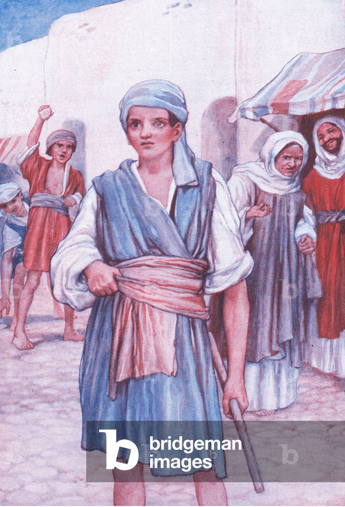 Blessed are they that are persecuted for righteousness sake, for theeirs is the Kingdom of Heaven   (colour litho)