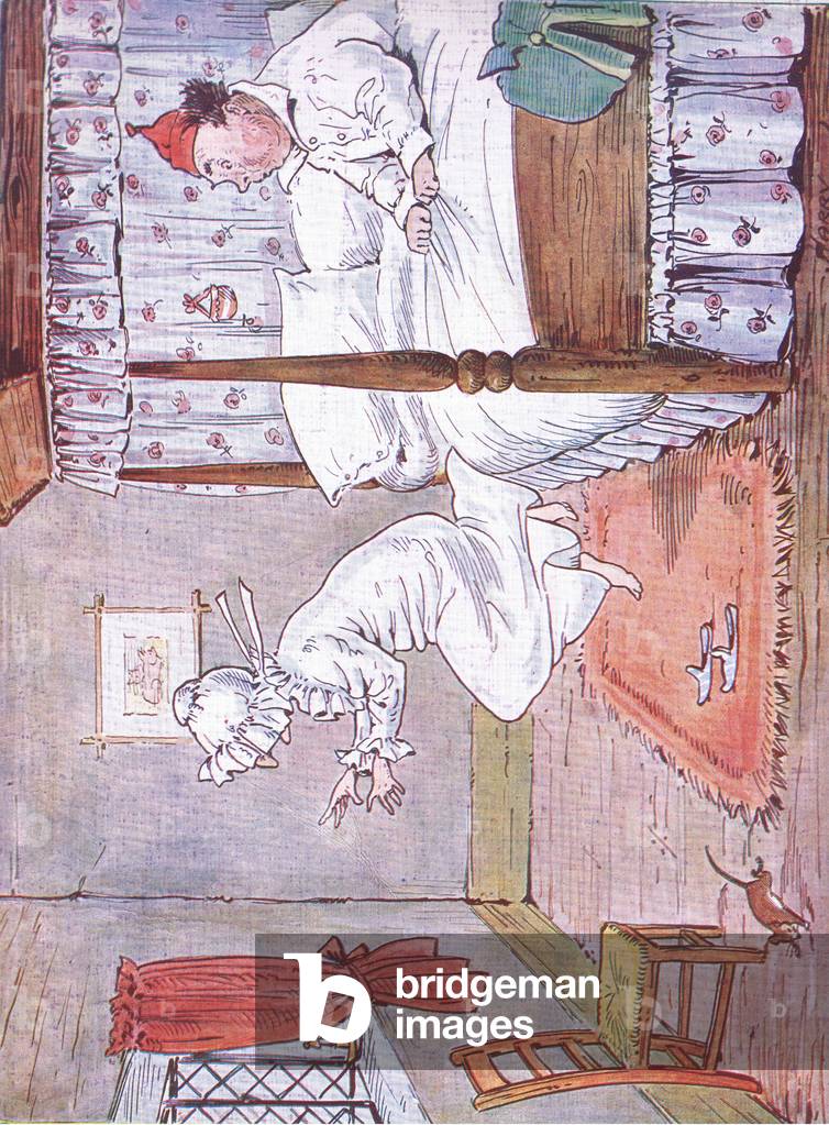 Old Mrs Slipper Slopper jumped out of bed, 1920 (colour litho)
