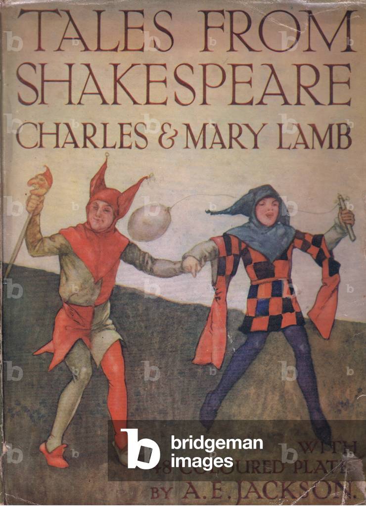 Front cover page design, from Tales from Shakespeare pub. by Ward Lock & Co Ltd, 1930-40's (colour litho)