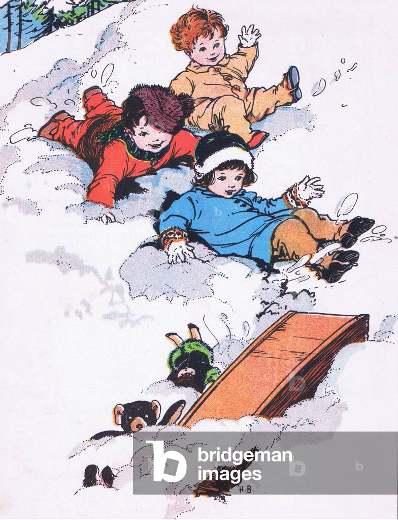 Nobody hurt, from Jolly Days in the Country published by Blackie & Son Ltd, 1949 (colour litho)