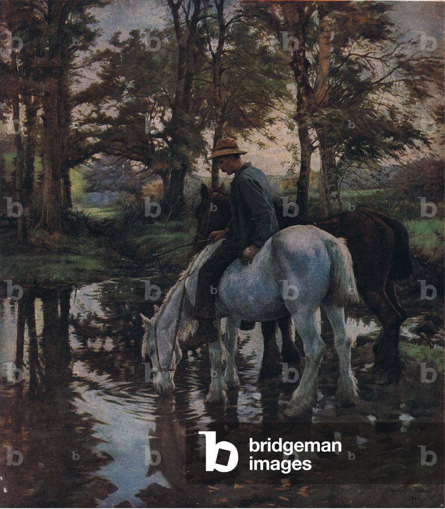The drinking place, Bibbys Annual, 1916-1917 (colour litho)