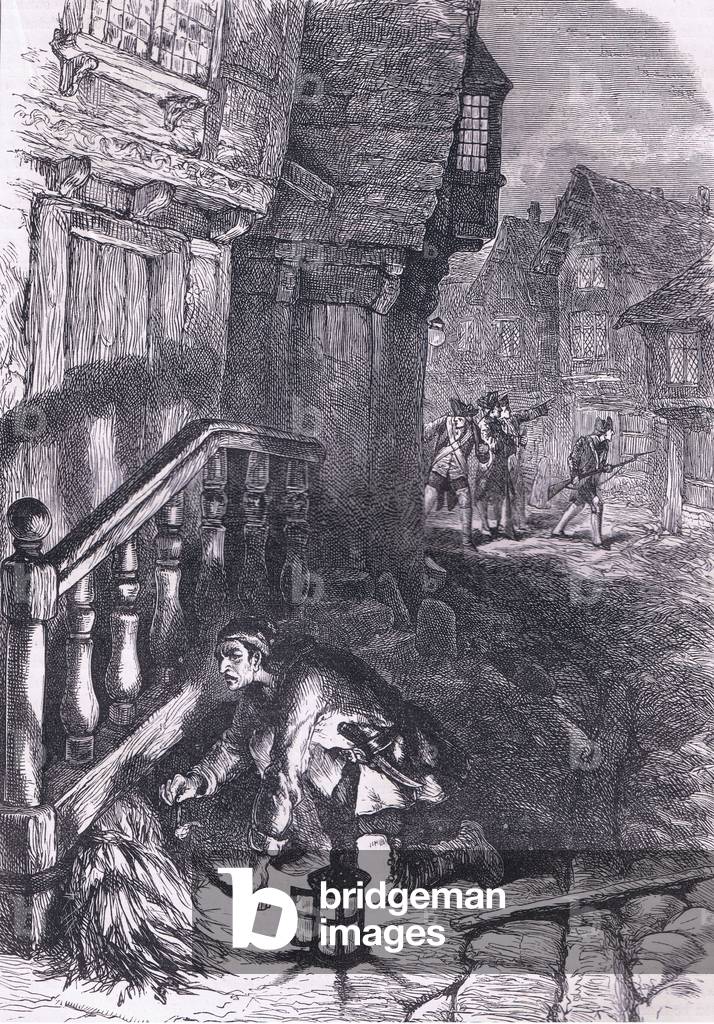 Detection of an incendiary, illustration from Cassells History of the United States published by Cassell, Petter & Galpin, c.1900 (litho)