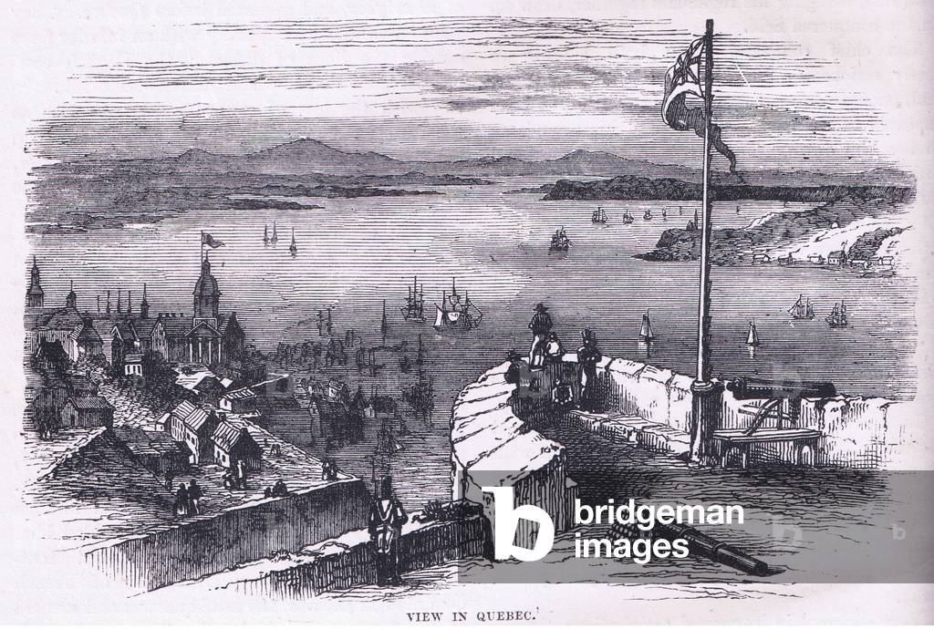 View in Quebec, illustration from Cassells History of the United States published by Cassell, Petter & Galpin, c.1900 (litho)