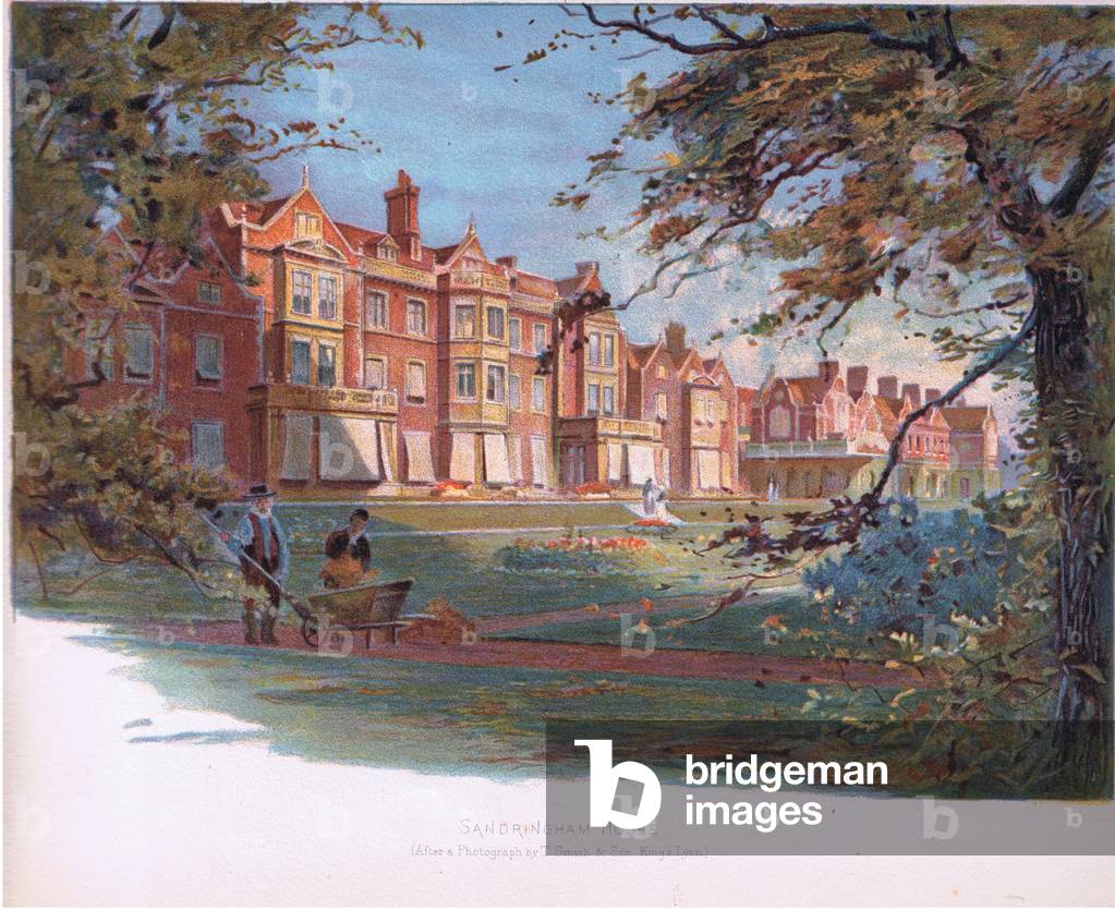 Sandringham House (colour litho)