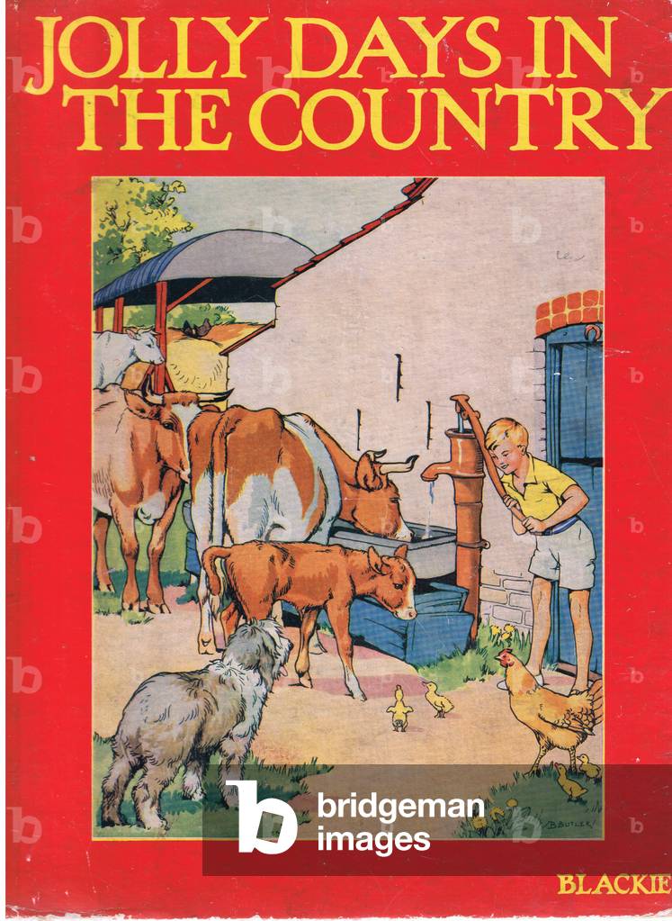 Front cover, from Jolly Days in the Country published by Blackie & Son Ltd, 1949 (colour litho)