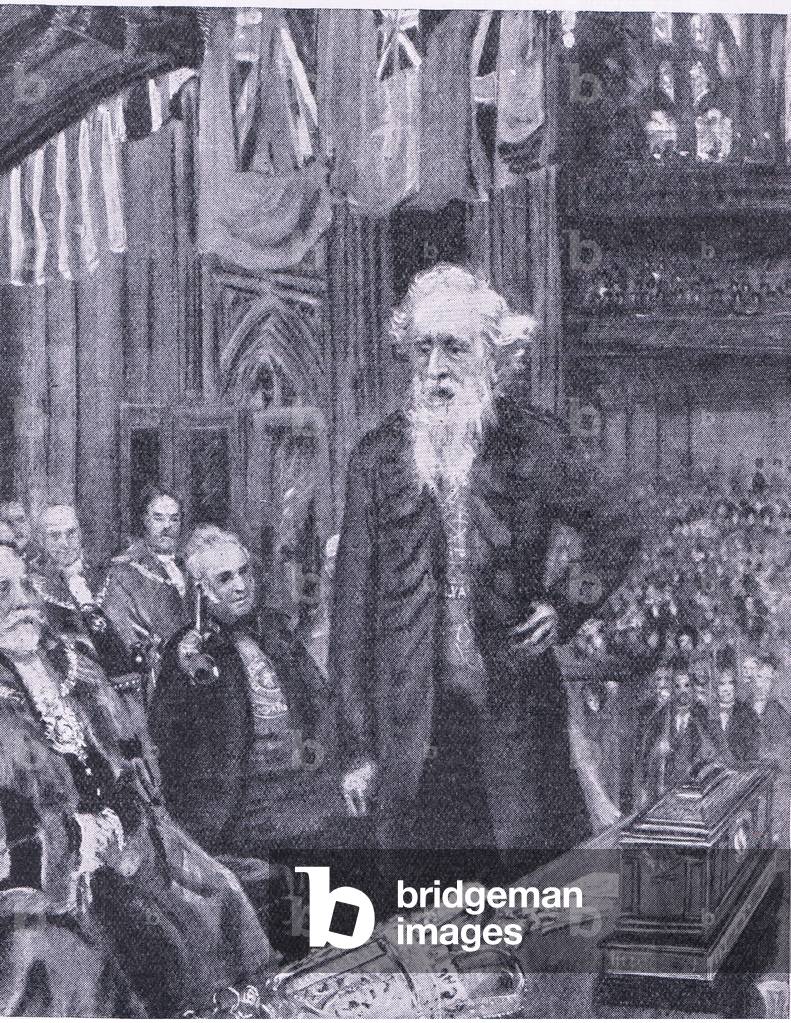 Honoured by the citizens of London, illustration from'Cassell's Romance of Famous Lives', c.1940 (litho)