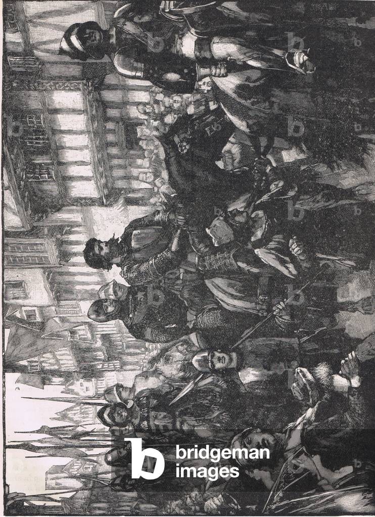 Illustration from 'Cassell's History of the British People', c.1910 (colour litho)