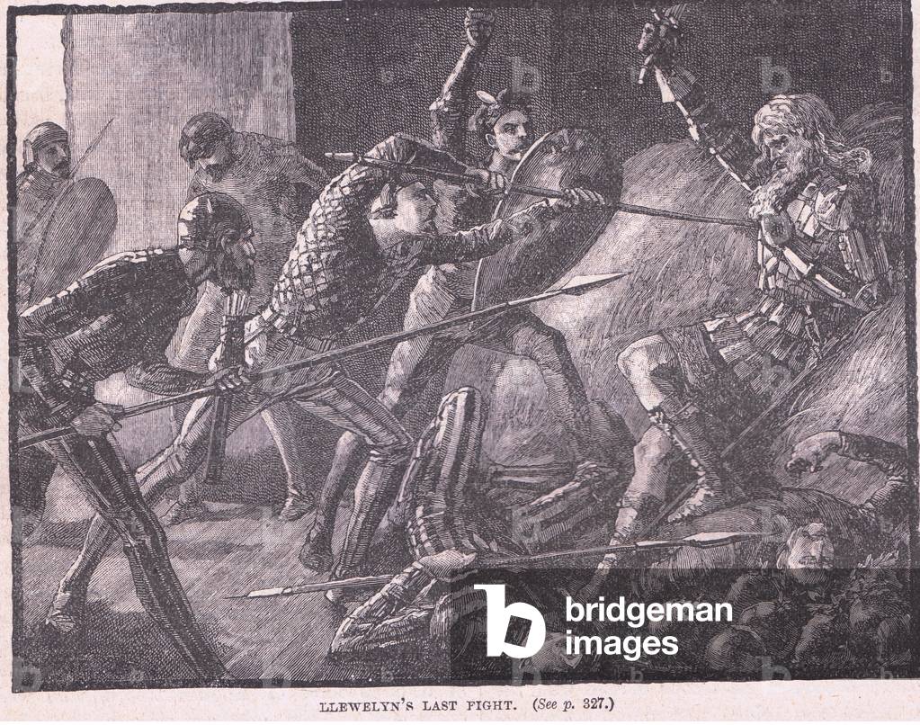 Llewelyns last fight (litho)