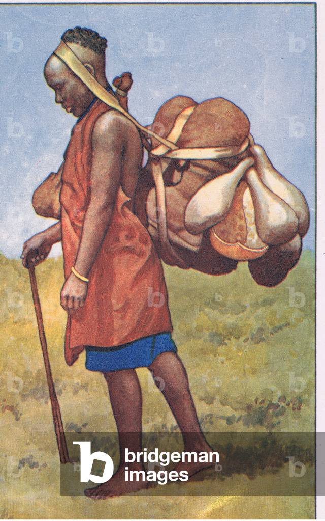 Woman of Kenya, from MacMillan school posters, c.1950-60s (colour litho)