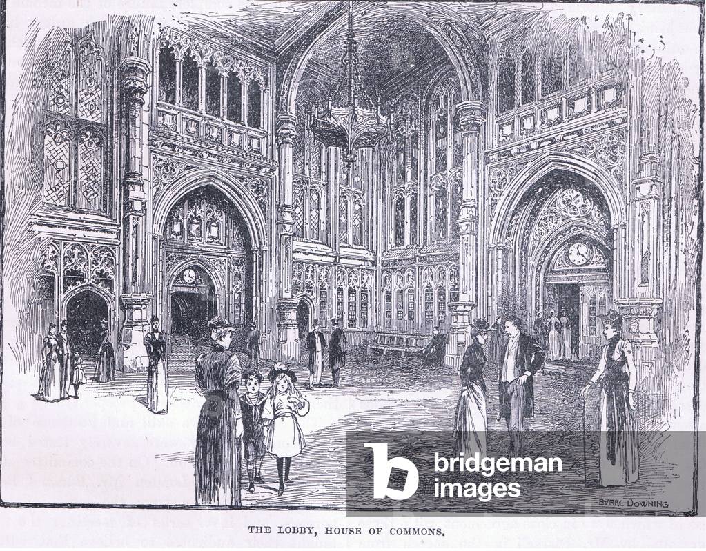 The Lobby, House of Commons (litho)
