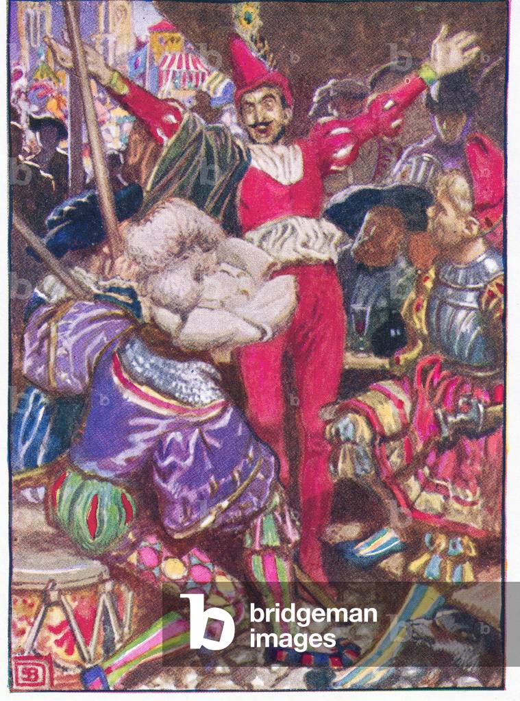 While old Mammon leads the ball, illustration from Favourite Operas published by Thomas Nelson and Sons Ltd, c.1930 (colour litho)