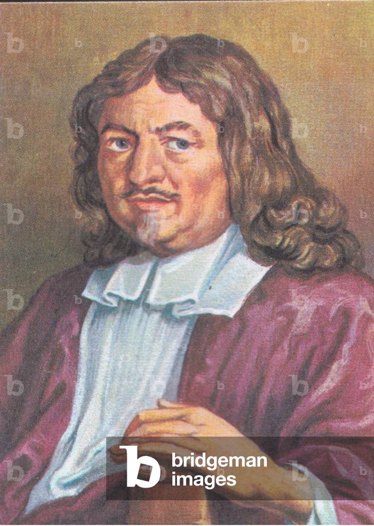 John Bunyan (1628-1688) writer and preacher, from Knowledge Magazine, 1963 (colour litho)