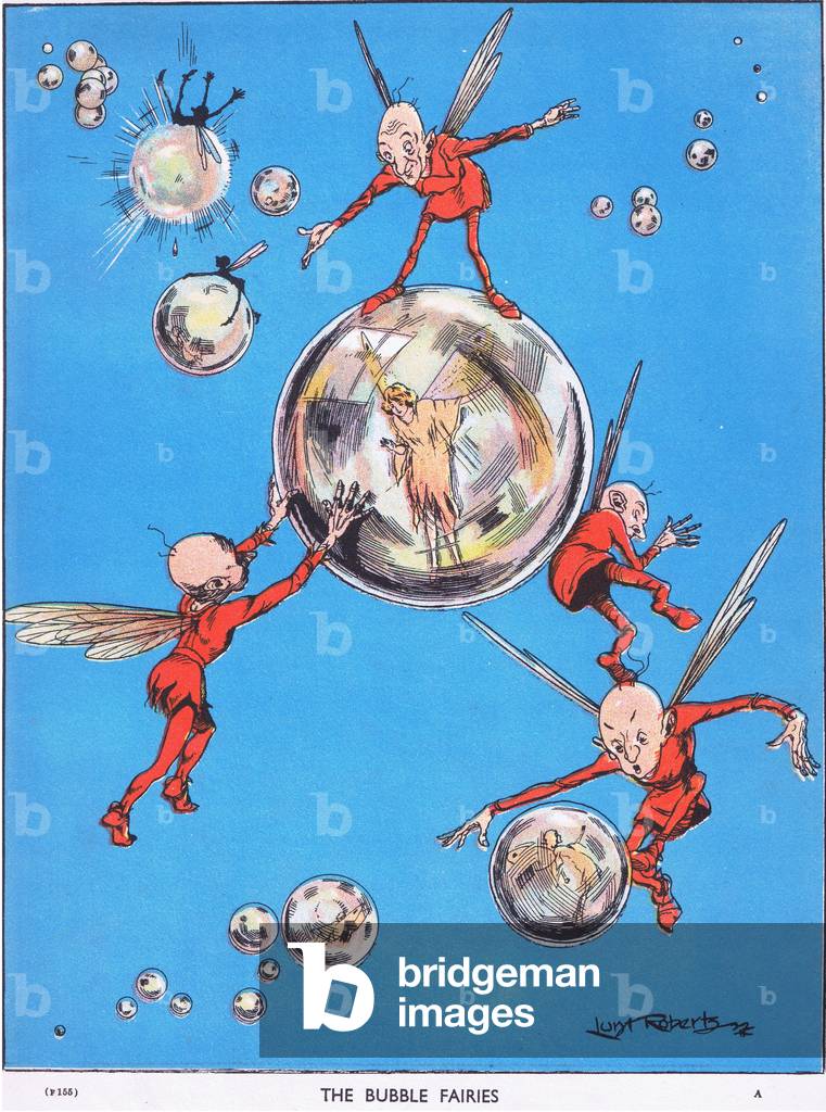 The Bubble Fairies, from Jolly Days in the Country published by Blackie & Son Ltd, 1949 (colour litho)