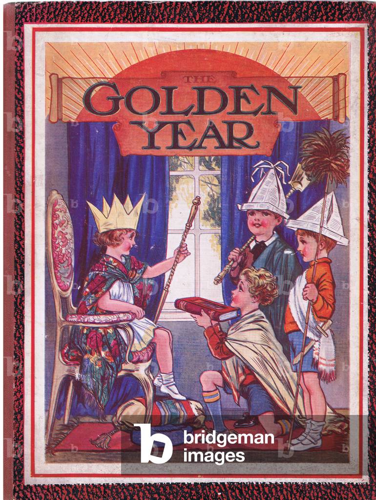 TItle page, from The Golden Year published by Wells Gardner Darton & Co, c.1930 (colour litho)