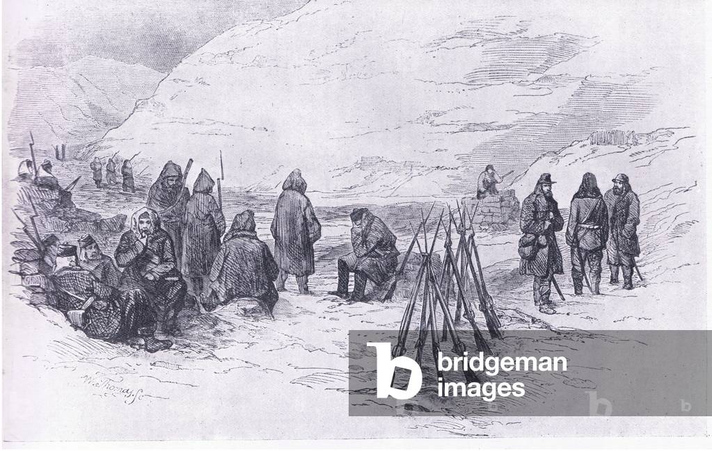 Winter in the Crimea, from Cassells History of the British People published by the Waverley Book Company Limited, c.1940 (litho)