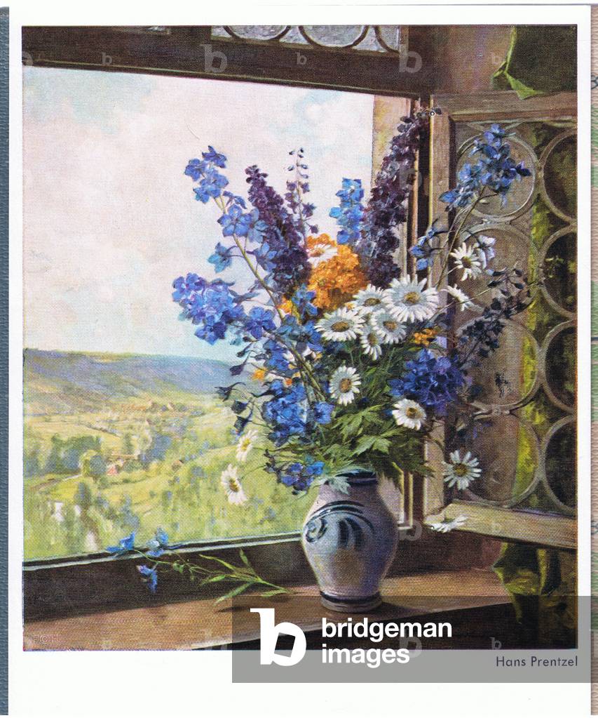 View from my window, Postcard, 1960's (colour litho)