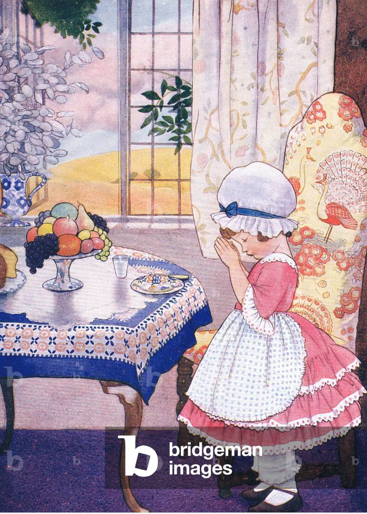 Here a little child I stand, from My Magazine, pub.1922 (colour litho)