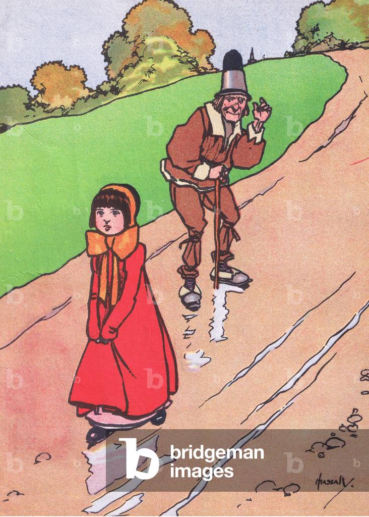 Blessing light upon you, from Blackie's Popular Nursery Rhymes published by Blackie and Sons Limited, c.1920 (colour litho)