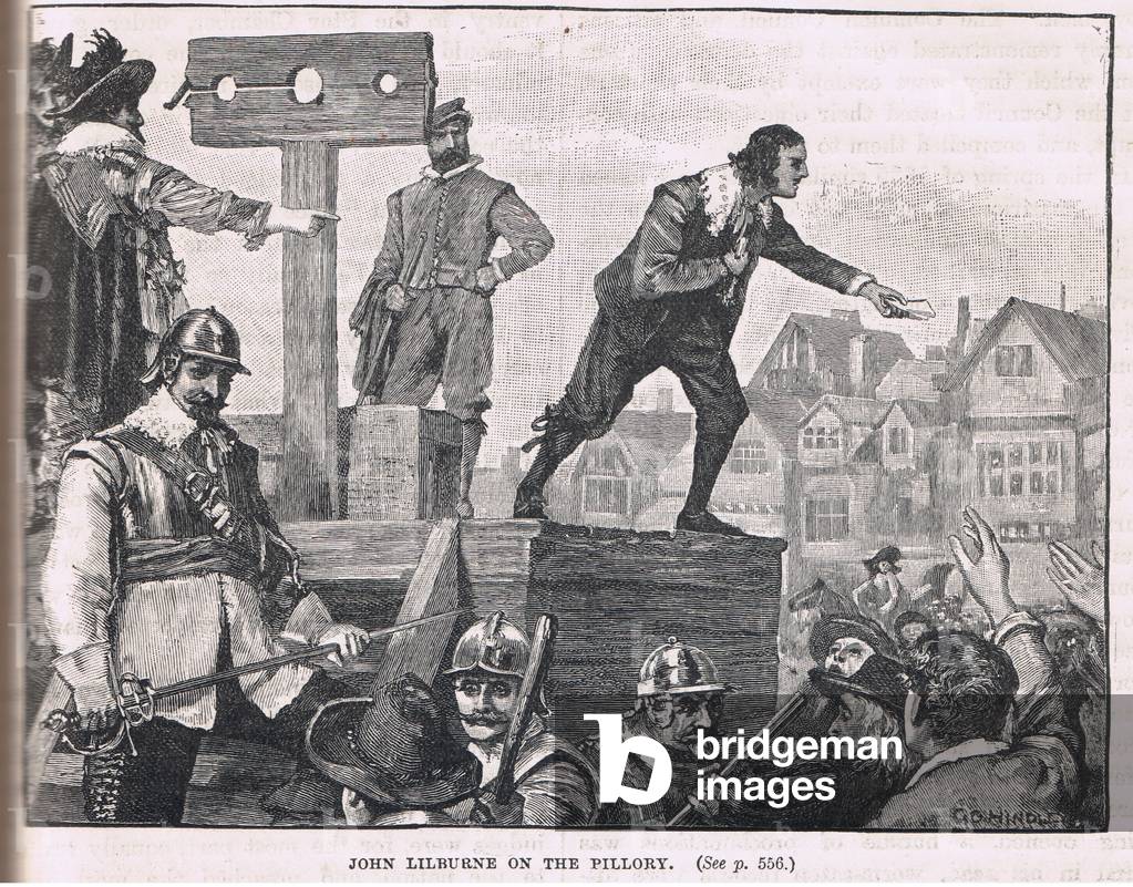 John Lilburne in the pillory 1637