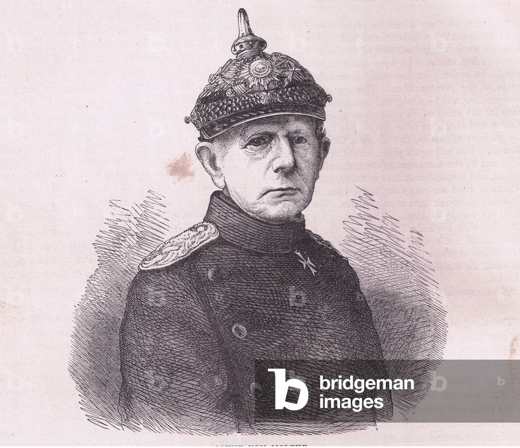 Count von Moltke, illustration from 'Cassells History of the War Between France and Germany', c.1905 (litho)