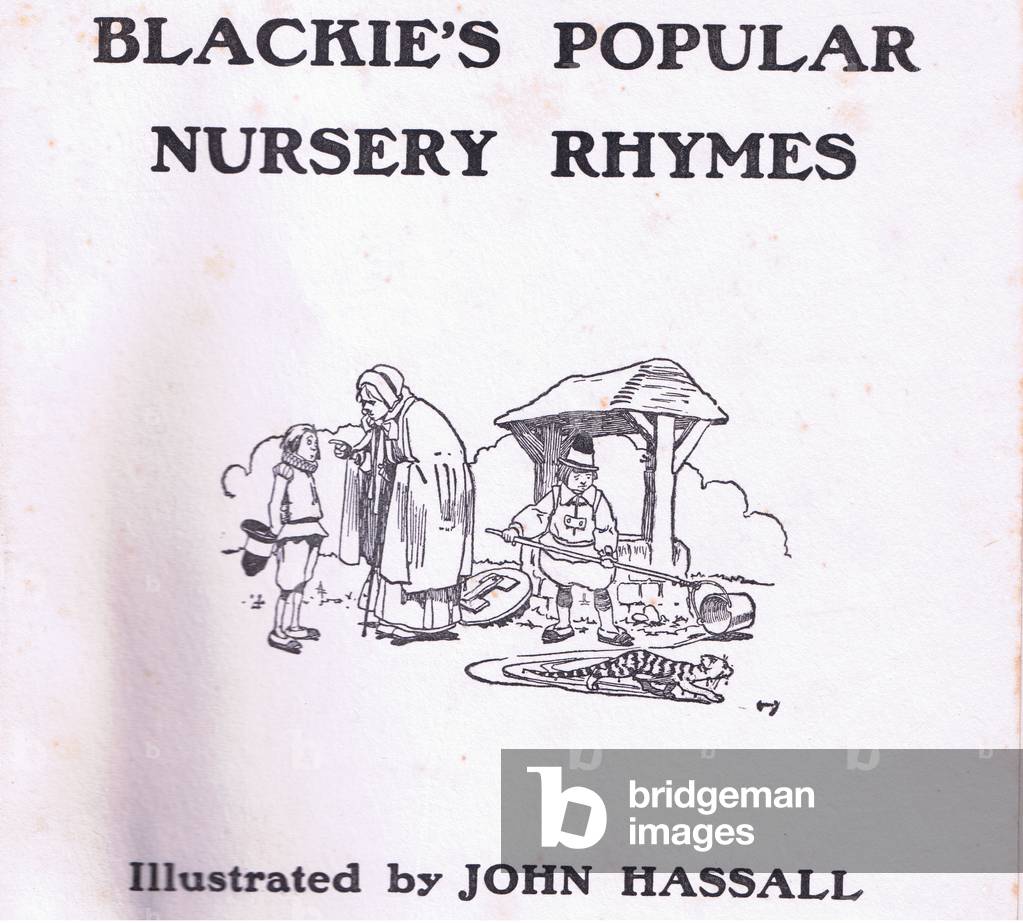 Title page, from Blackie's Popular Nursery Rhymes published by Blackie and Sons Limited, c.1920 (colour litho)