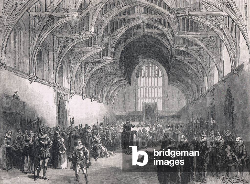 State trial in Westminster Hall in the time of Elizabeth I