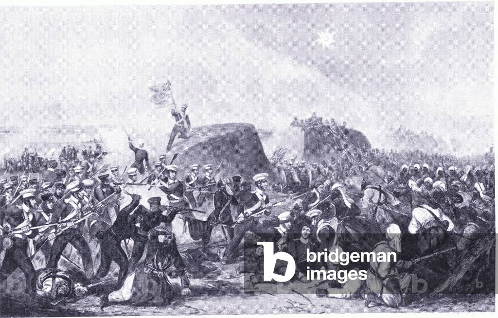 The 31st Regiment at Soroan 1846 AD (litho)