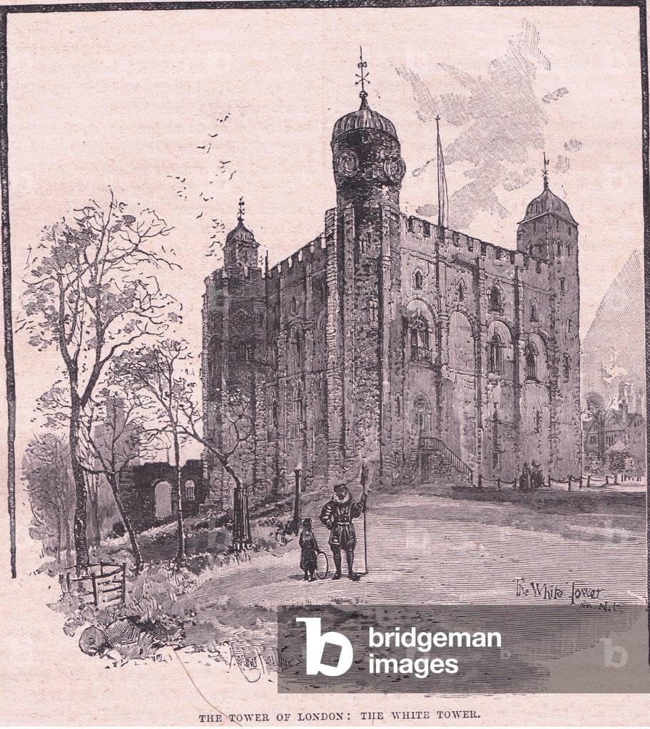 The White Tower: Tower of London (litho)