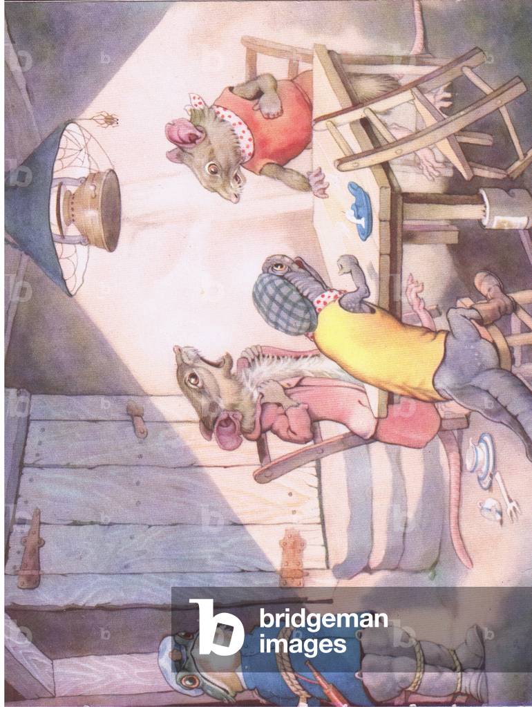 Hatching a wicked plot, from Figgles Frog Sees Life published by Hutchinson, c.1944 (colour litho)