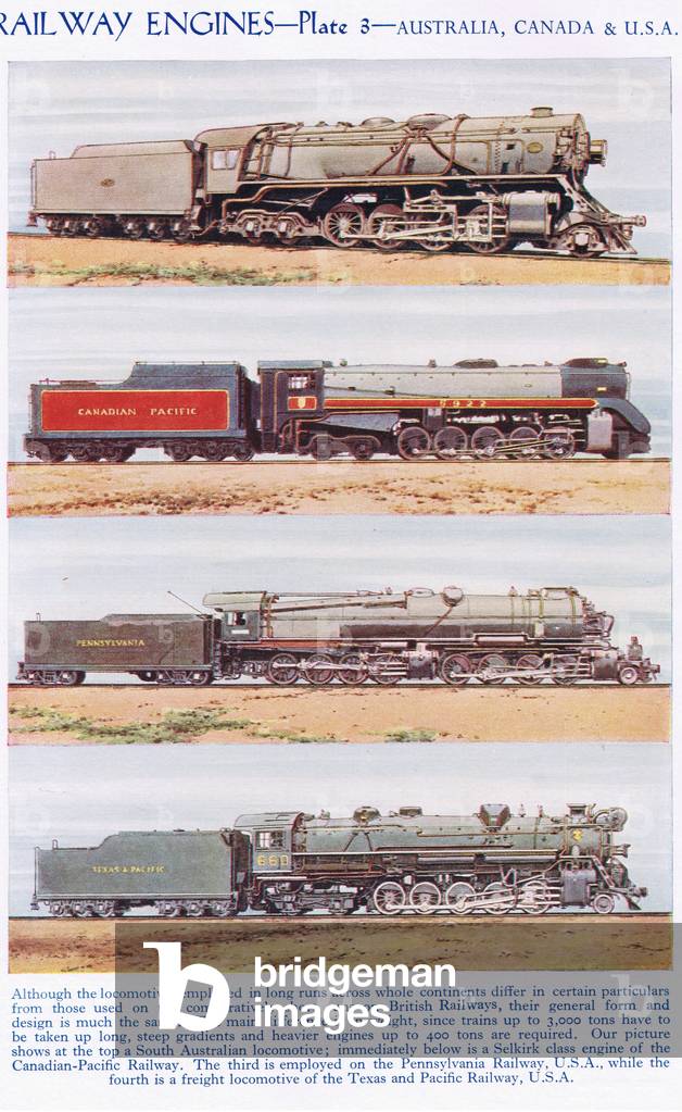 Railway engines, Australia and Canada