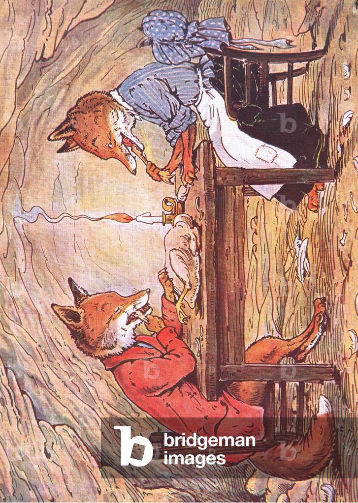 They never ate a better goose in their life, 1920 (colour litho)