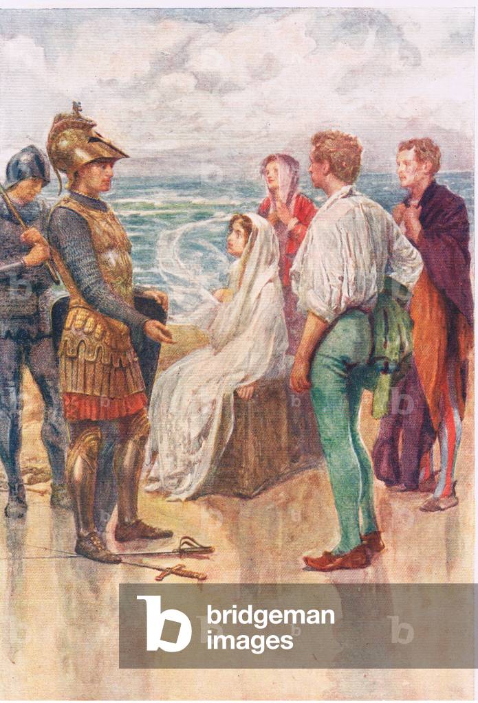The Judgement of Artegall, Stories from the Faerie Queen published by George Harrap and Company, 1922 (colour litho)