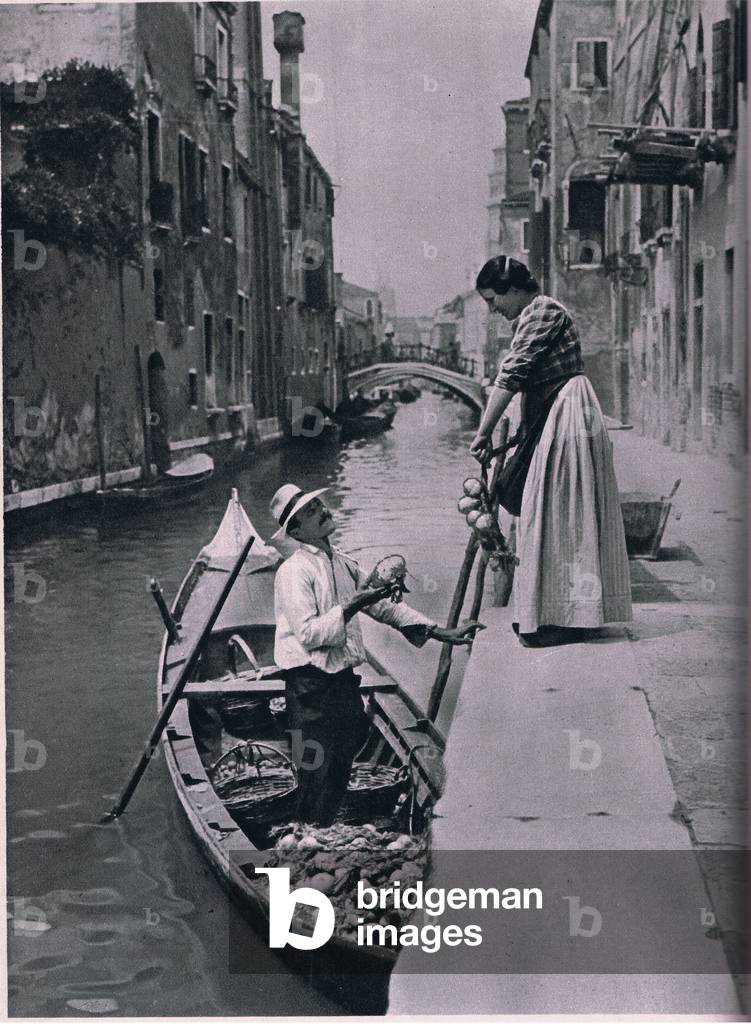 A vegetable vendor in Venice (photo)