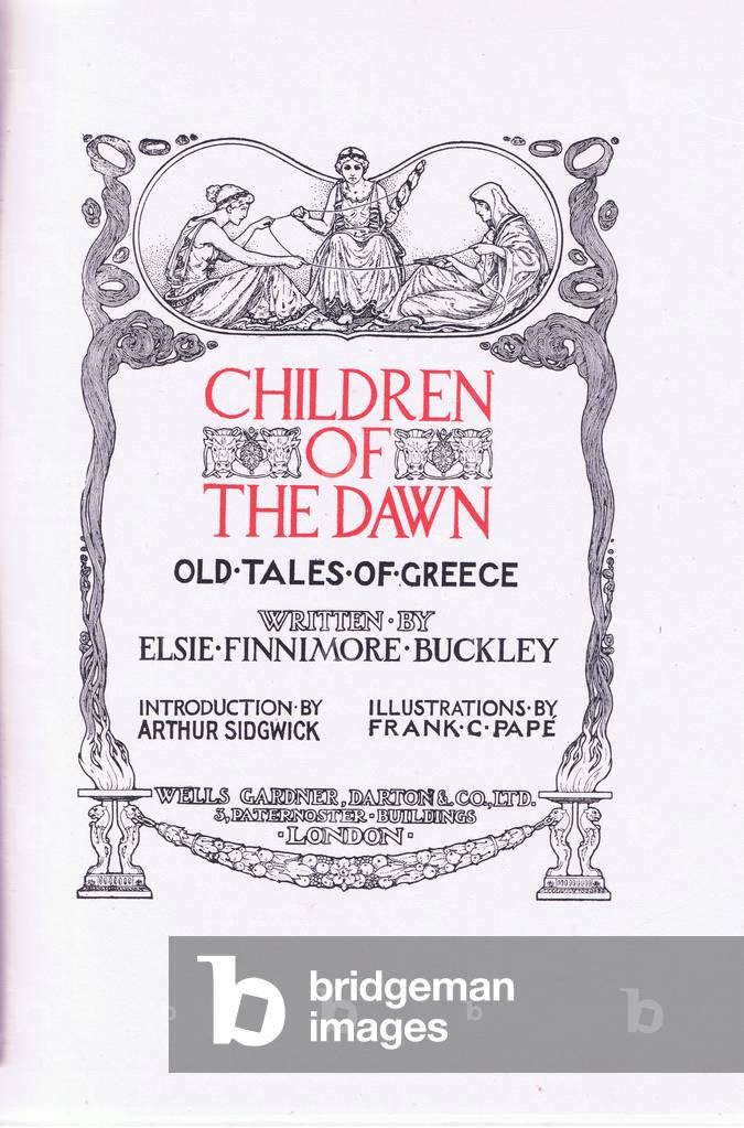 Title Page design, illustration from 'Children of the Dawn ', 1925 (litho)