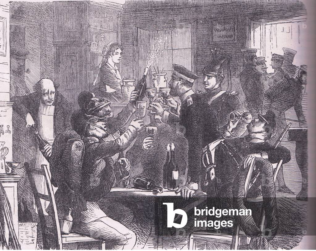 The Prussians at Versailles, Cassells History of the War between France and Germany published by Cassell and Company Limited, c.1890 (litho)