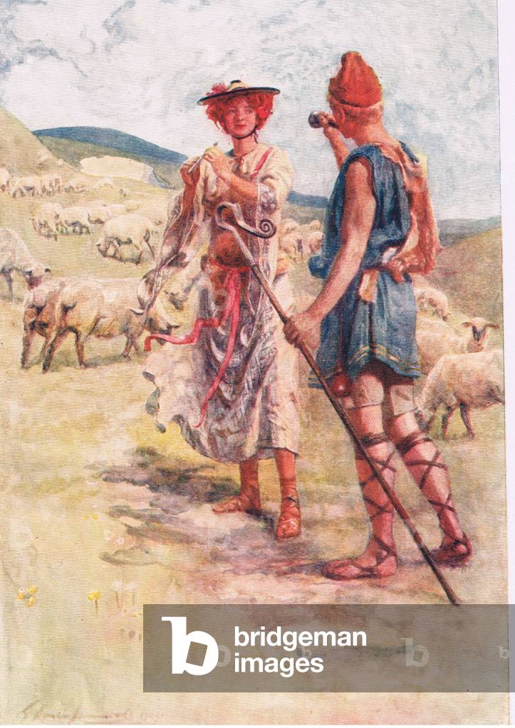 Calidore and Pastonella, Stories from the Faerie Queen published by George Harrap and Company, 1925 (colour litho)