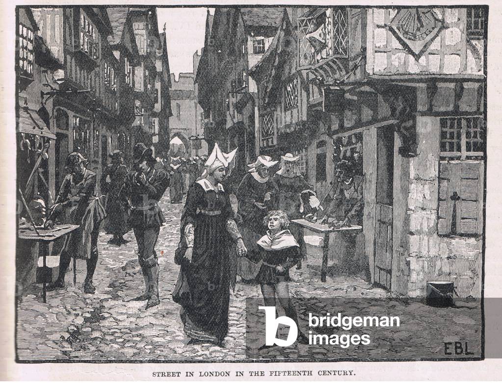 Street in London in fifteenth century