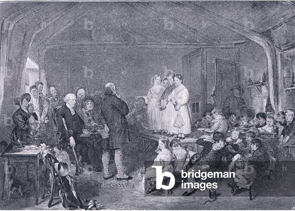 Catechising in a school room, from The Magazine of Art 1893, Cassell and Company, 1893 (litho)