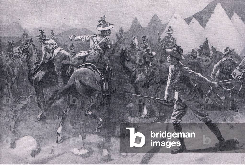 A sudden alarm: one of Buller's patrols (litho)