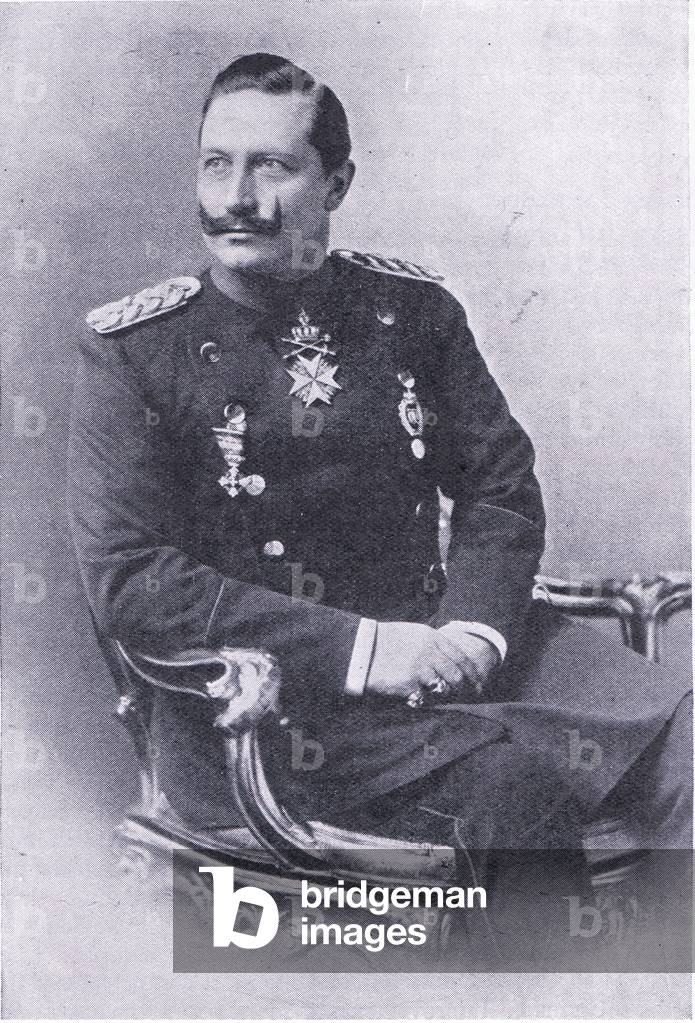 The Kaiser, Wilhelm, from Cassells History of the British People published by the Waverley Book Company Limited, c.1940 (b/w photo)
