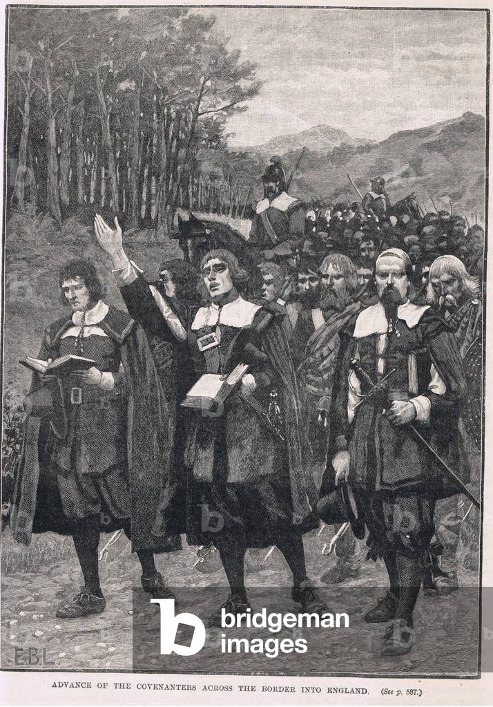 Advance of the covenanters across the border in England 1640
