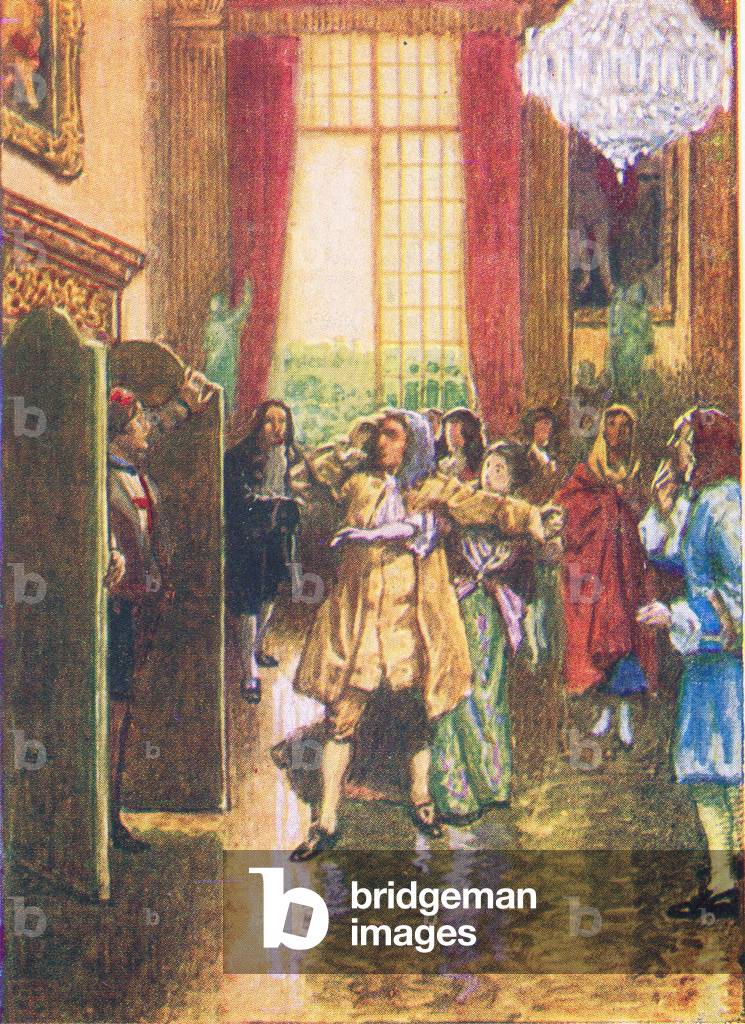 Arlie avows her love for Thaddeus, illustration from Favourite Operas published by Thomas Nelson and Sons Ltd, c.1930 (colour litho)