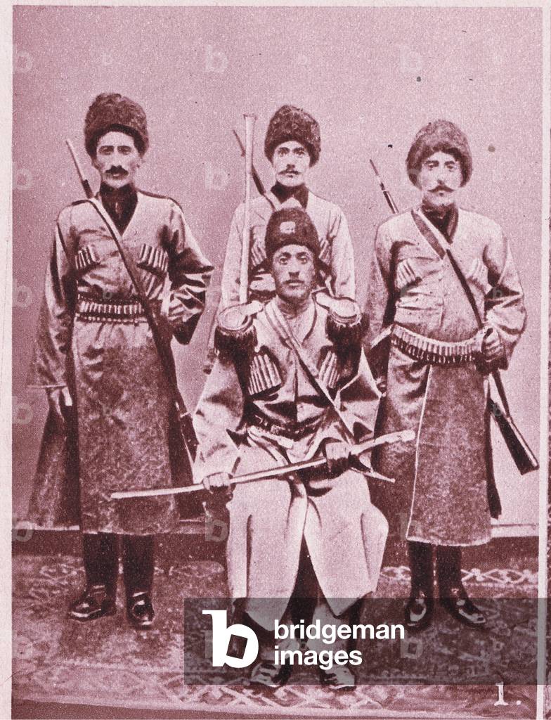 Captain of the Cossack Brigade of the Persian army (litho)