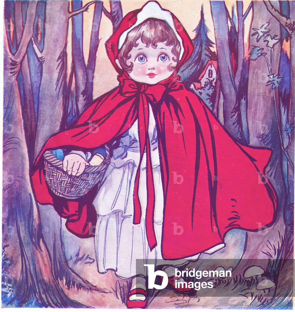 Off to visit grandmother, from The Golden Year published by Wells Gardner Darton & Co, c.1930 (colour litho)