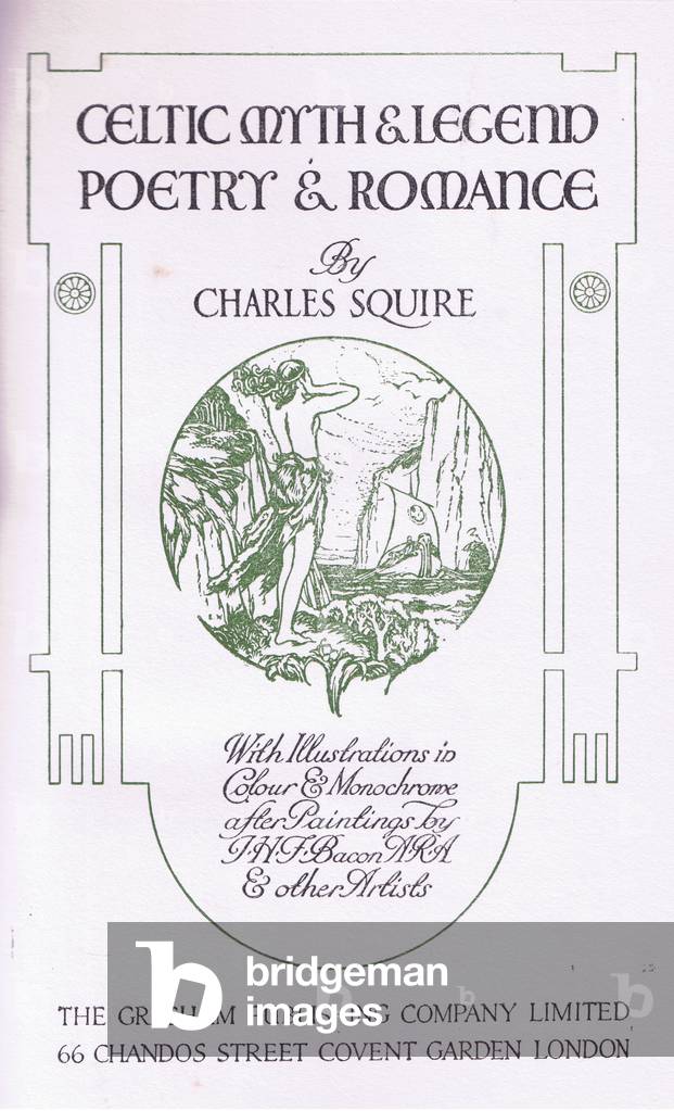 Title page, illustration from Celtic Myth and Legend published by The Gresham Publishing Company, c.1920 (colour litho)