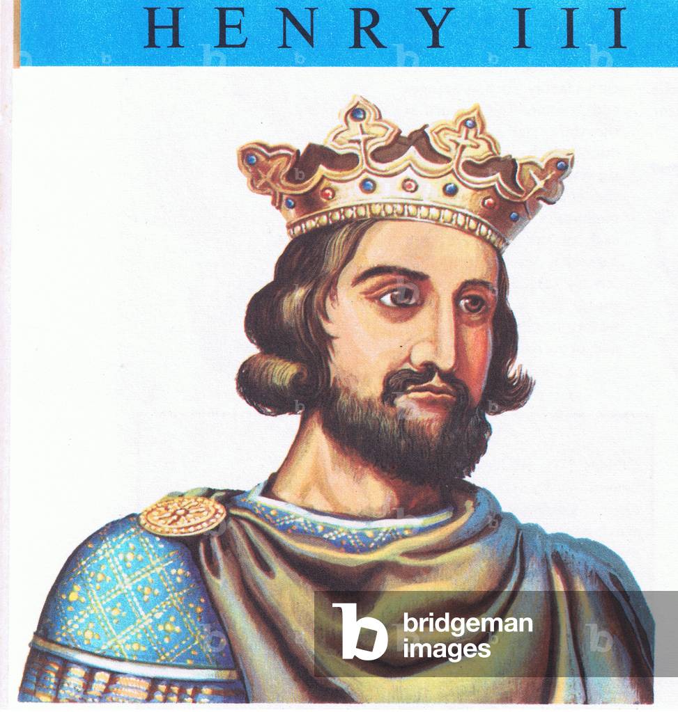 Henry III (1216-1272), from Knowledge Magazine, 1963 (colour litho)