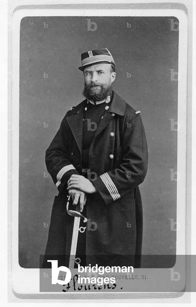 Portrait of Gustave Flourens, c.1870 (b/w photo)